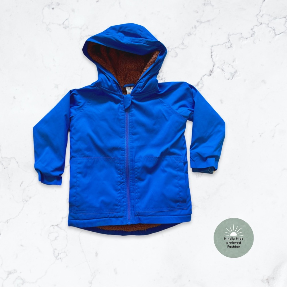 Peekaboo Beans | Size 3T BNWOT warm soft teddy bear 🧸 lined rain ☔️ jacket.